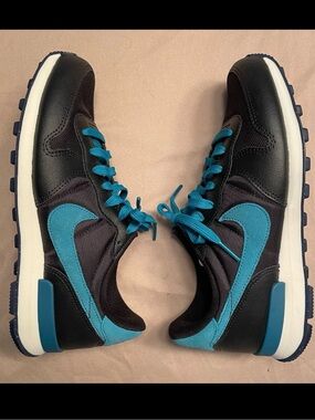 Nike Internationalist Shoes Womens 6.5 Black Teal Sneakers Style Code CW7637-991